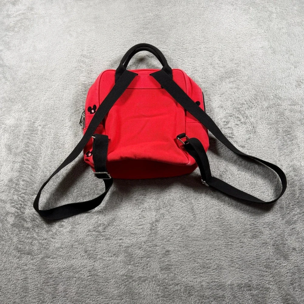 Disney Parks 2020 Red Canvas Loungefly Mickey Mouse Ear Hat Backpack